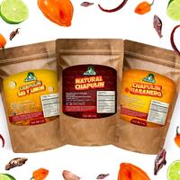 Chapulines 3 Pack - Habanero, Garlic, Salt & Lime - 4oz Snack Pack for Versatile Flavor Enhancements - Savory, Spice