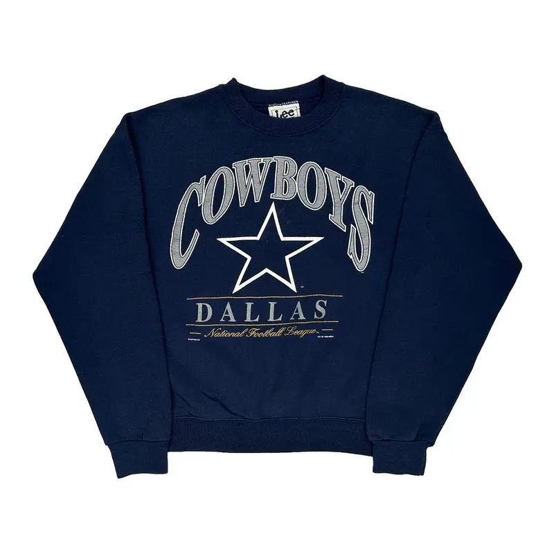 Made In Usa Dallaw Cowboys Lee Nfl Sweatshirt - XL Navy Cotton
