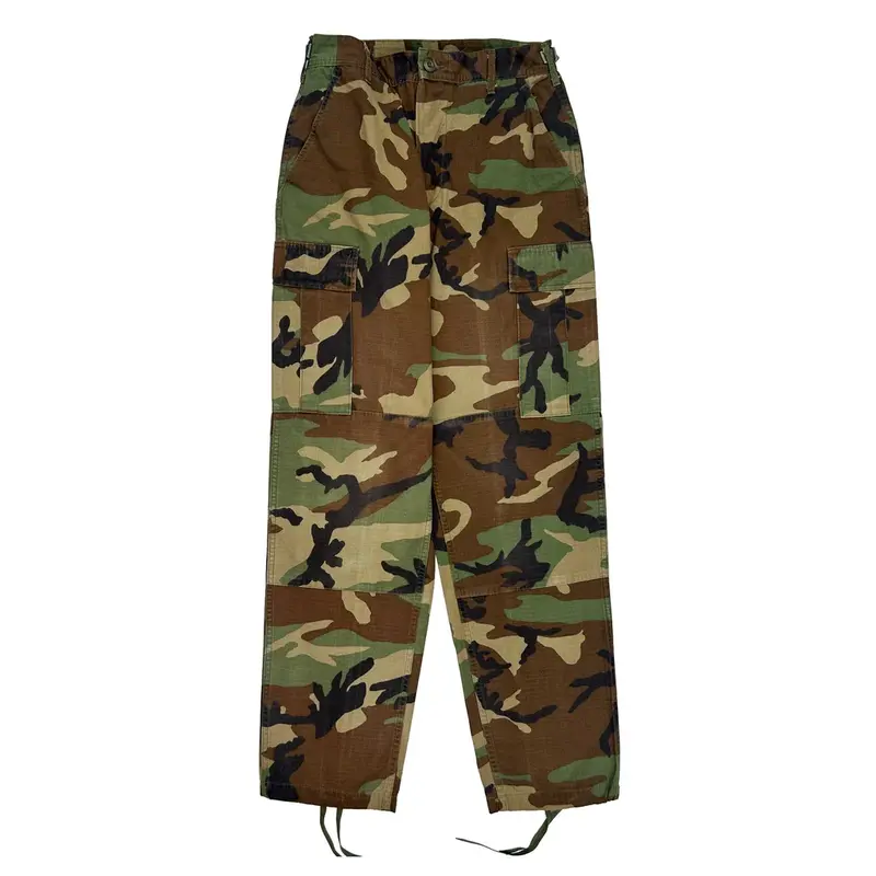 U.S. Army Unbranded Cargo Trousers - 30W 33L Camo Cotton