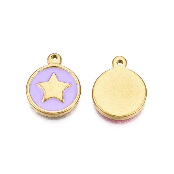304 Stainless Steel Enamel Pendants