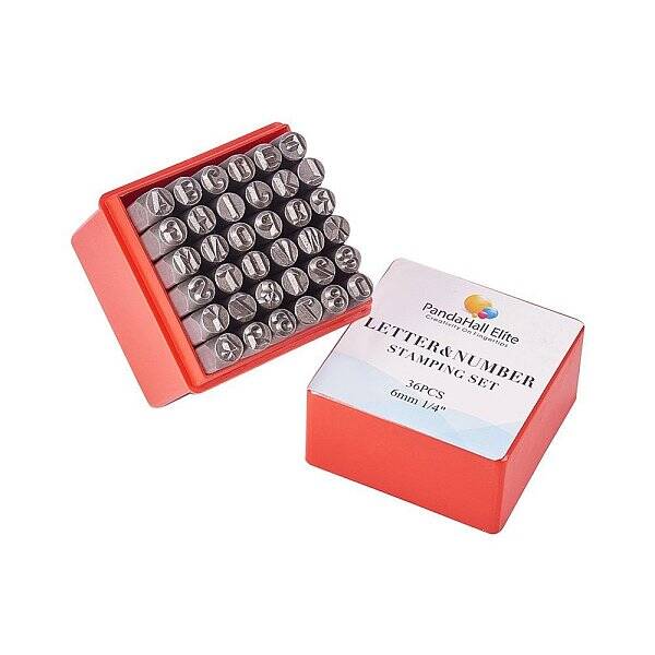 36pcs Iron number Punch