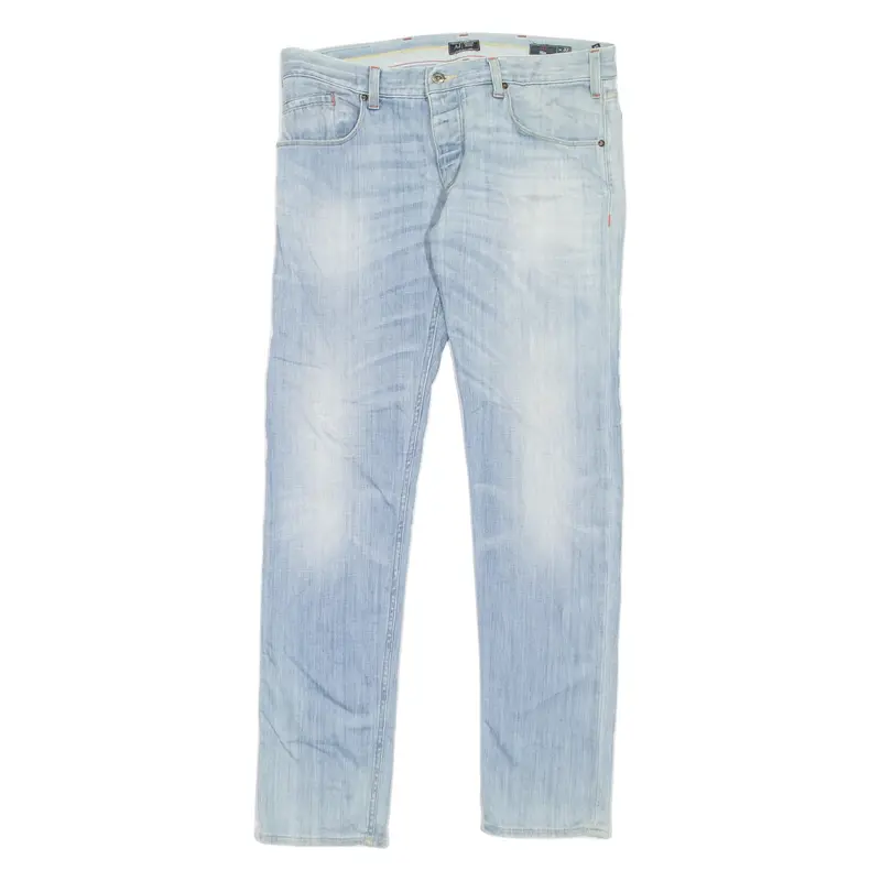 ARMANI JEANS J23 Mens Jeans Blue Slim Straight Stone Wash W33 L34