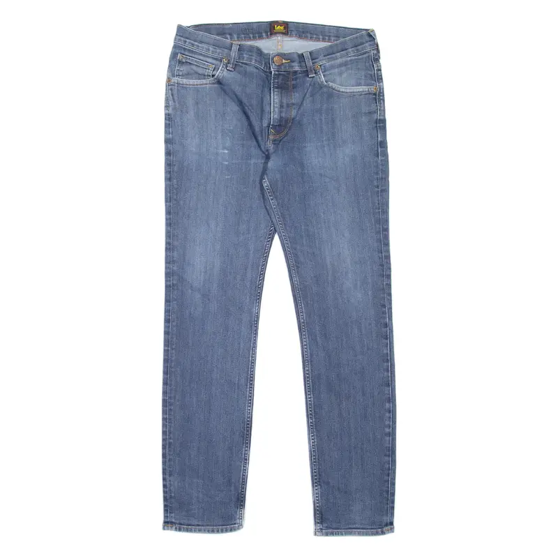 LEE Rider Mens Jeans Blue Slim Tapered W33 L30