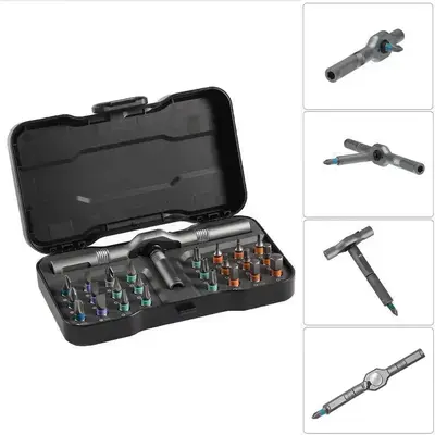 [Dealsforyoudays] 24 in 1 DlY Screwdriver Set,1 Set SwitchableScrewdriver Shape Magnetic Screwdriver Set,Compact and Portable...