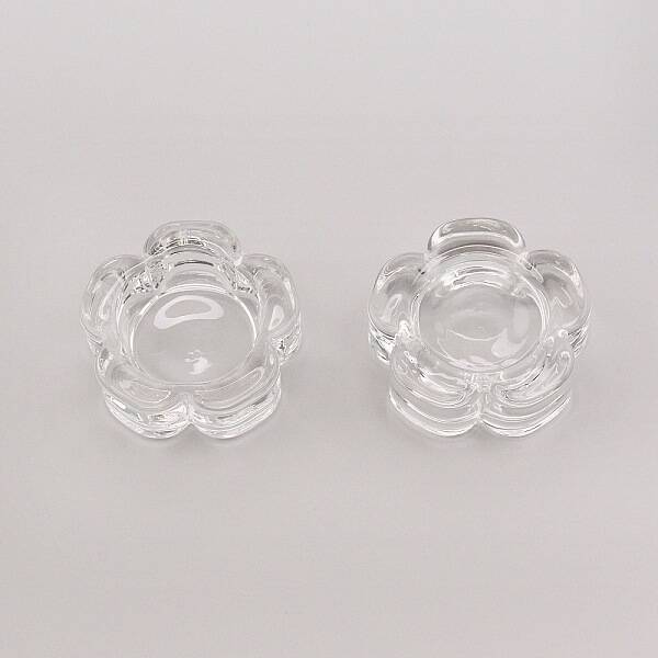 Flower Glass Dappen Dish/Lid Bowl Cup Crystal Dish