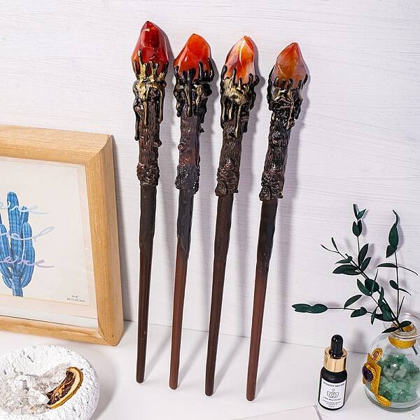 Natural Carnelian Magic Wands