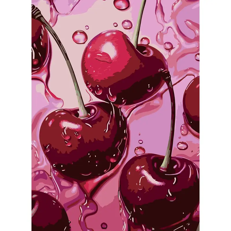 Cherry Diamond Painting Kits for Adults 5D Diamond Art Kits Full Drill DIY Crafts Diamond Painting Kit Adult for Home Decor G...
