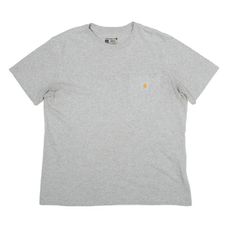 CARHARTT Loose Fit Mens T-Shirt Grey L