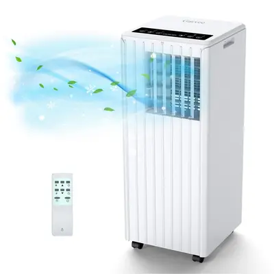 Garvee 8000 BTU Portable Air Conditioner, 3 In 1 AC Unit Built-In Cool, Dehumidifier & Fan for Rooms Up to 350 Sq.Ft, Energy ...