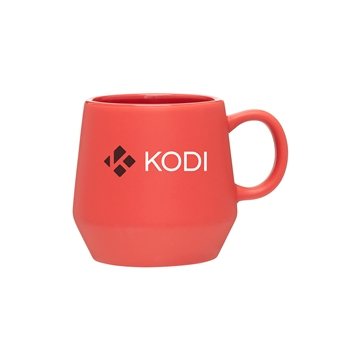 48 Promotional 16 oz Verona Ceramic Mug - Matte Red - Microwave ...