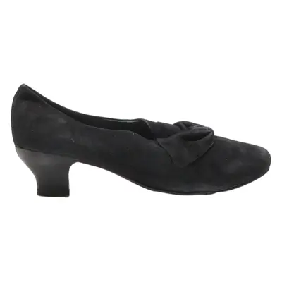 HOTTER Pump Shoes Black Suede Womens UK 7.5