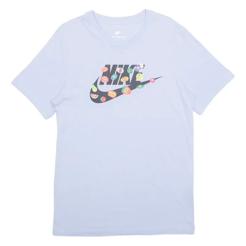 NIKE Swoosh Fruits Mens T-Shirt Blue S