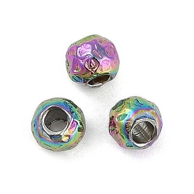 Textured 316 Surgical Stainless Steel Beads