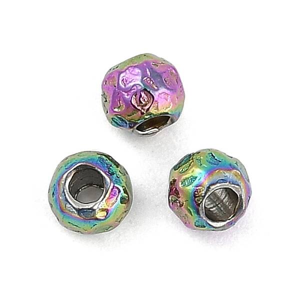 Textured 316 Surgical Stainless Steel Beads