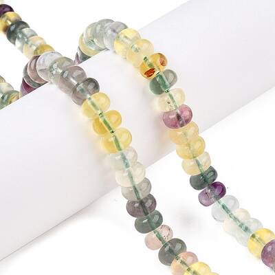 Natural Colorful Fluorite Beads Strands