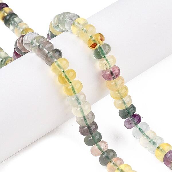 Natural Colorful Fluorite Beads Strands