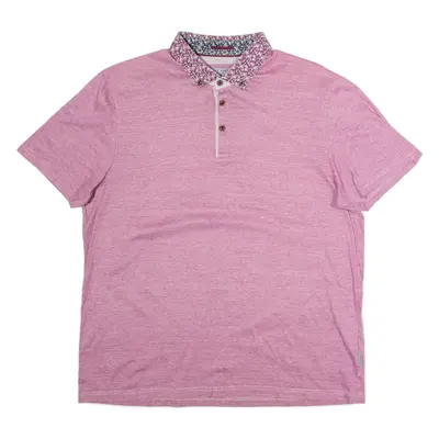 TED BAKER Mens Polo Shirt Red L