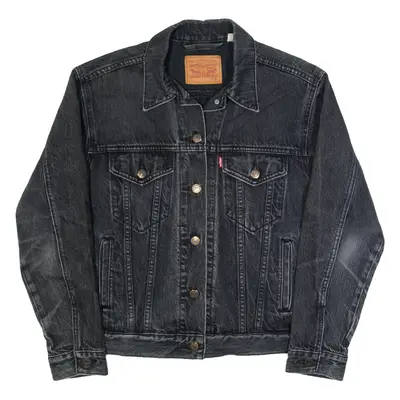 LEVI'S Womens Denim Jacket Black S