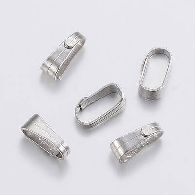 Tarnish Resistant 304 Stainless Steel Snap on Bails