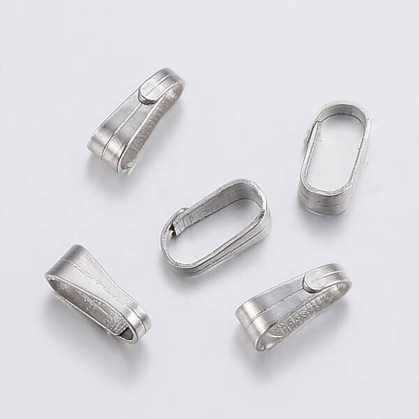 Tarnish Resistant 304 Stainless Steel Snap on Bails