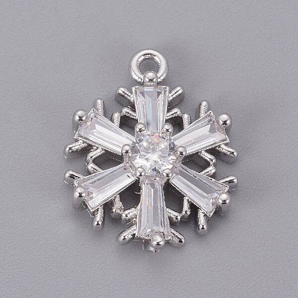 Brass Cubic Zirconia Pendants