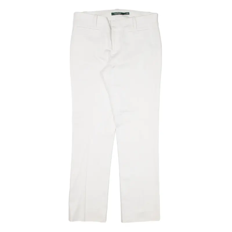 LAUREN RALPH LAUREN Trousers White Slim Straight Womens W30 L28
