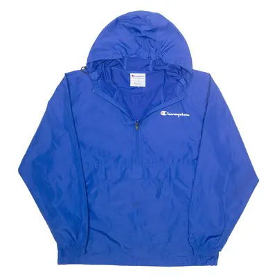 CHAMPION Mens Pullover Jacket Blue Hooded M