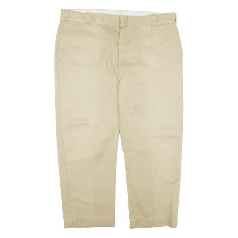 DICKIES Workwear Trousers Beige Regular Straight Mens W42 L25