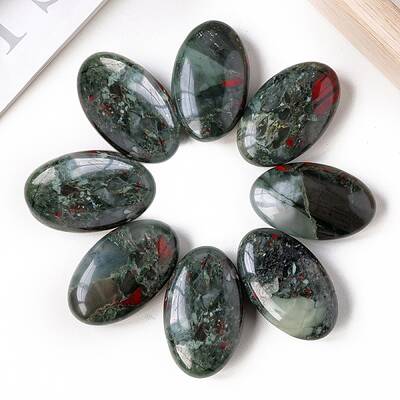 Natural Bloodstone Palm Stones