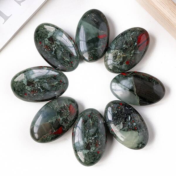 Natural Bloodstone Palm Stones