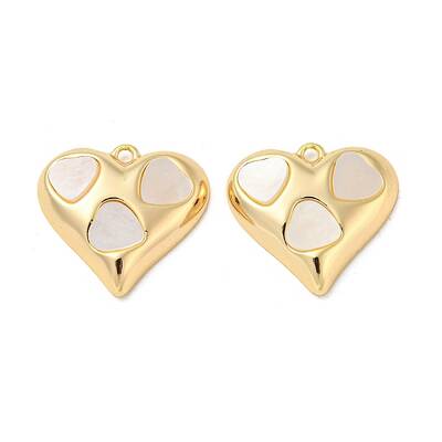 Brass Pendants with Shell