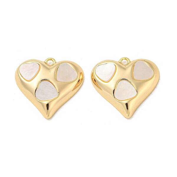 Brass Pendants with Shell