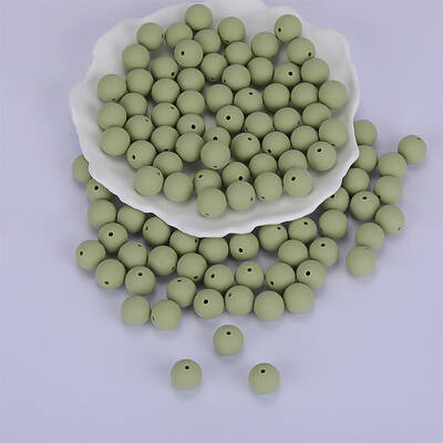 Round Silicone Focal Beads