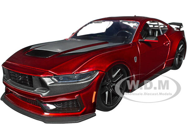 2024 Ford Mustang Dark Horse Candy Red with Gray Hood \