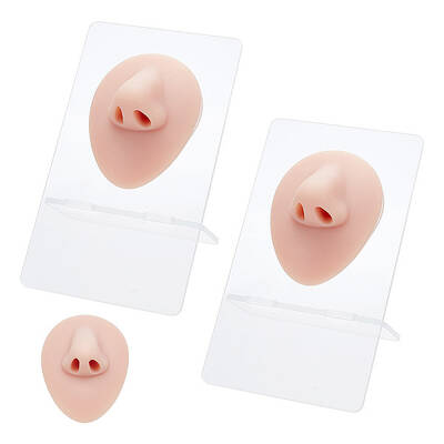 2Pcs Soft Silicone Nose Flexible Model Body Part Displays