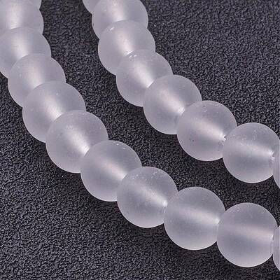 Transparent Glass Bead Strands