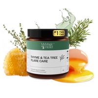 MyMagicHealer's Thyme & Tea Tree Flare Care | Cystic Acne and Bumps Treatment Skincare Daily Pimple