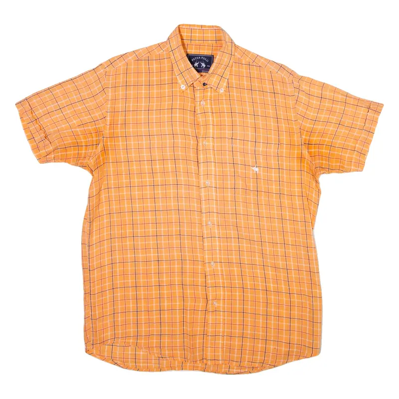 PETER PILOTTO Mens Shirt Orange Check M