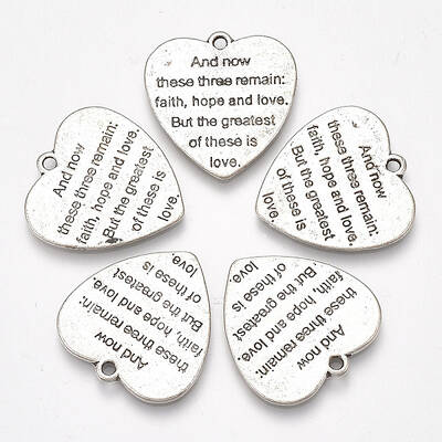 Tibetan Style Alloy Quote Pendants
