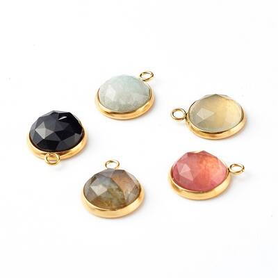 Handmade Natural Mixed Gemstone Pendants