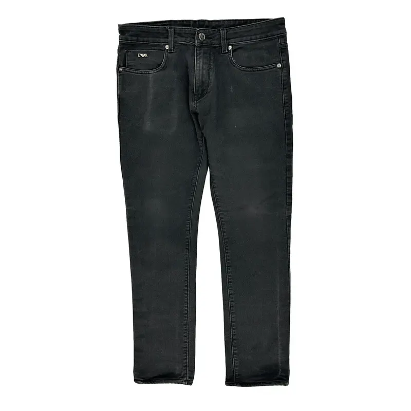 Emporio Armani Slim Fit Jeans - 34W 30L Black Denim