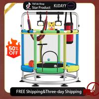 Trampoline for Kids with Basketball Hoop, 55\