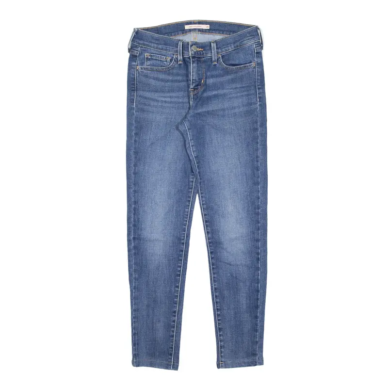 LEVI'S 710 Jeans Blue Denim Slim Skinny Stone Wash Womens W26 L26