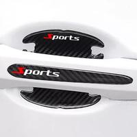 Car Door Bowl Protective Sticker, Carbon Fiber Pattern Car Anti-collision Strip Decoration, Car Door Handle Sticker, Anti-scr...