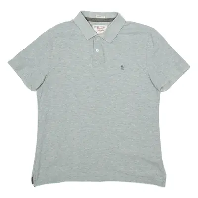 ORIGINAL PENGUIN Mens Polo Shirt Grey M