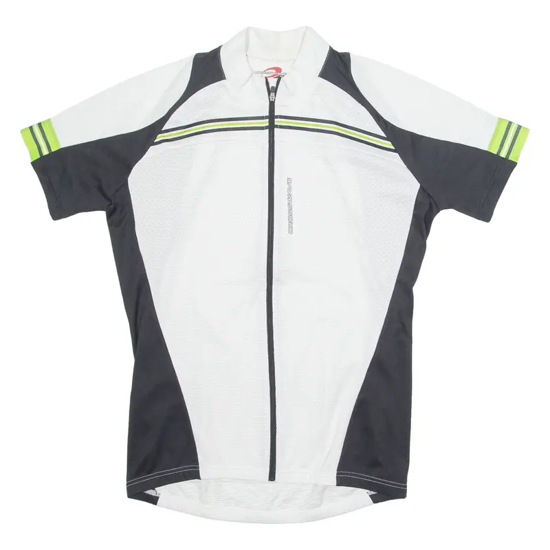 CROSSWAVE Cycling Mens Jersey White 1/4 Zip M