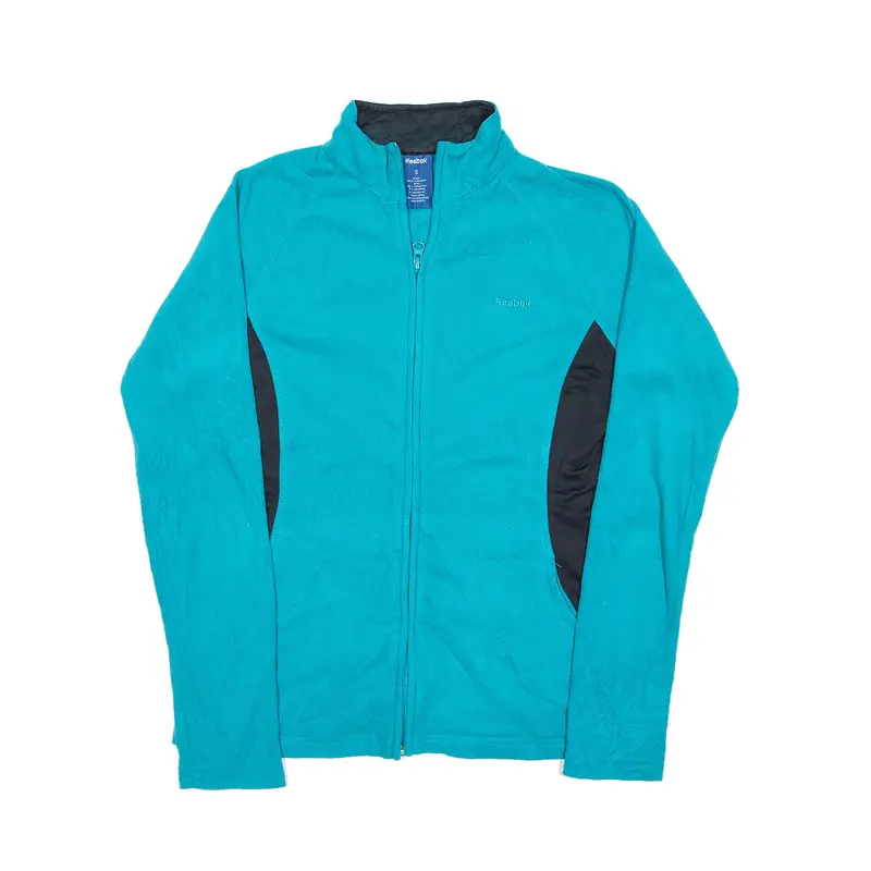 REEBOK Jacket Blue Fleece Womens S