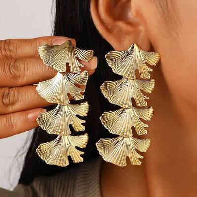 Alloy Dangle Stud Earrings