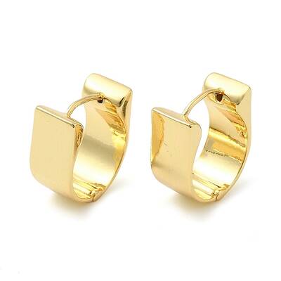 Rack Plating Brass Hoop Earrings