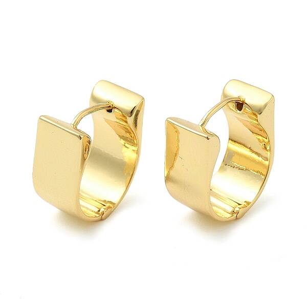 Rack Plating Brass Hoop Earrings
